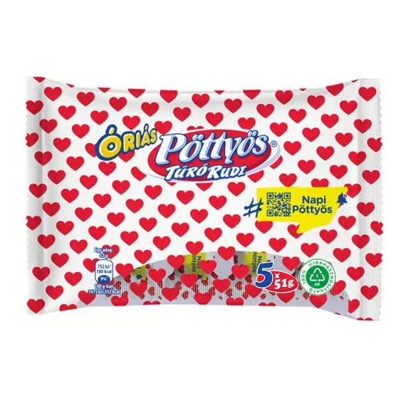 Pöttyös Túró Rudi 5x51g CSOMAG (Étcsoki) 