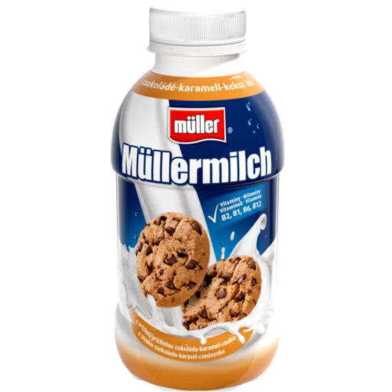Müller Tej 400ml csokis-karamellás keksz