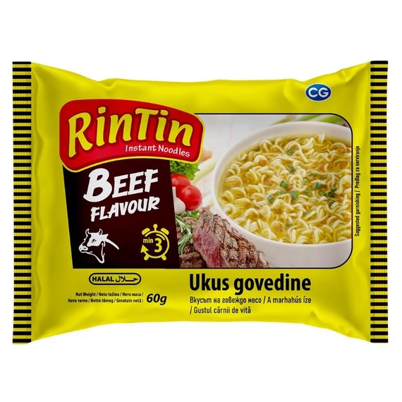 RinTin instant tészta 60g marhahúsos
