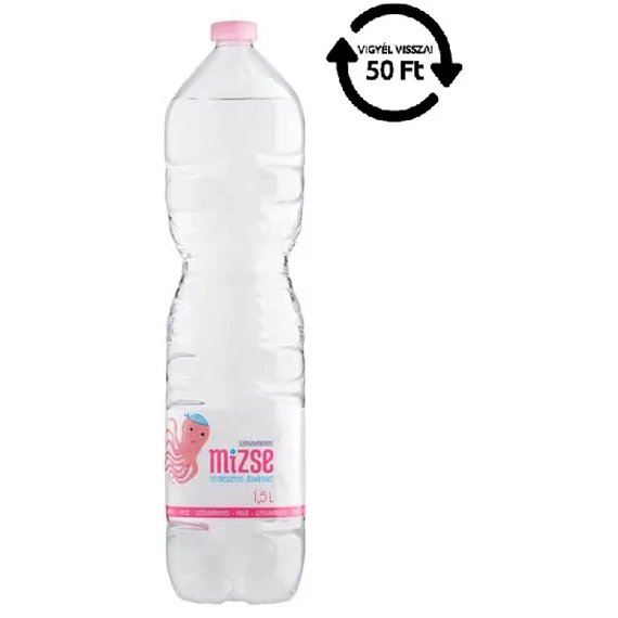 Mizse ásványvíz PET 1,5L MENTES DRS