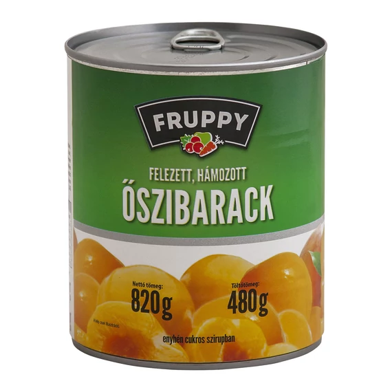 Konzerv őszibarack befőtt Fruppy 820g
