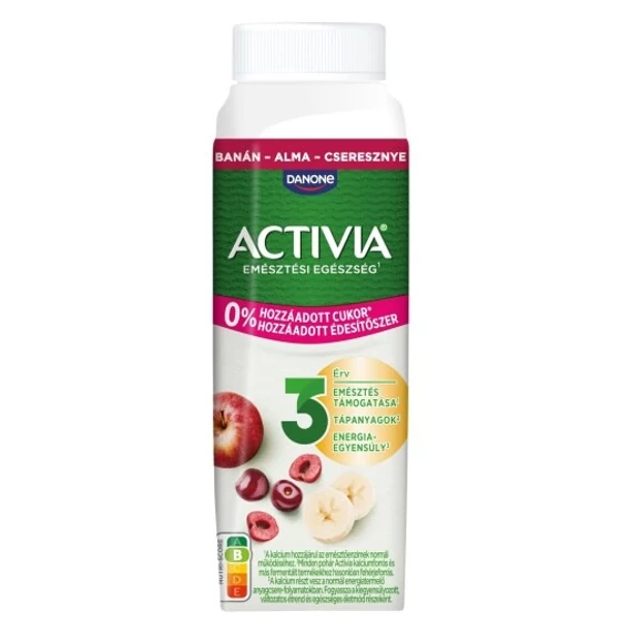 Danone Activia ital  0% 250g eper-banán