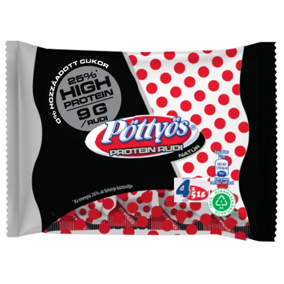 Pöttyös Túró Rudi 4x51g PROTEIN natúr
