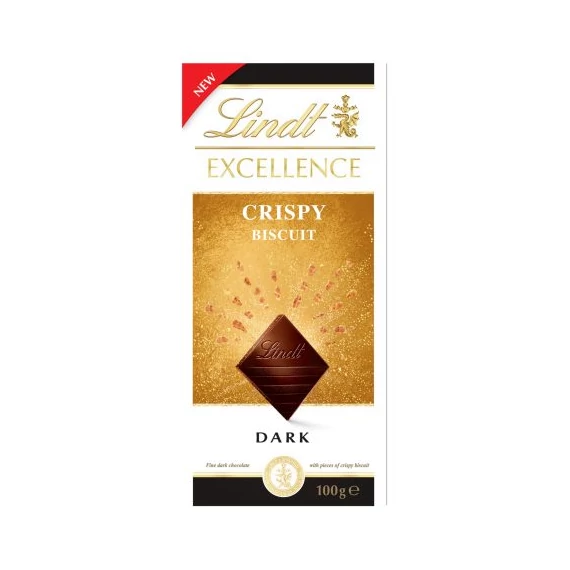 Akciós Lindt Excellence Crispy KEKSZES 100g (2025.04.)