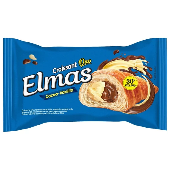 Elmas croissant 60g kakaó-vanília 