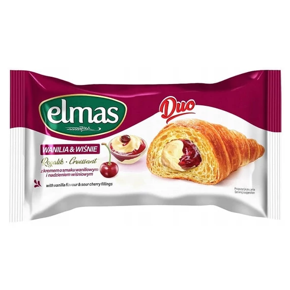 Elmas croissant 60g vanília-meggy