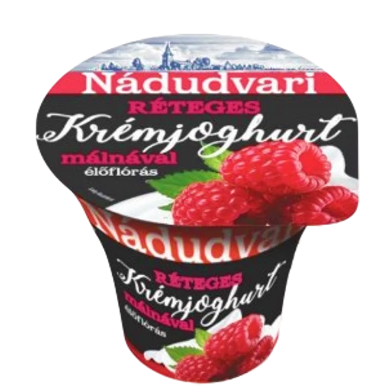 Nádudvari réteges krémjoghurt 180g málna