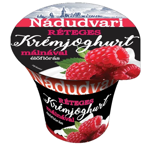 Nádudvari réteges krémjoghurt 180g málna