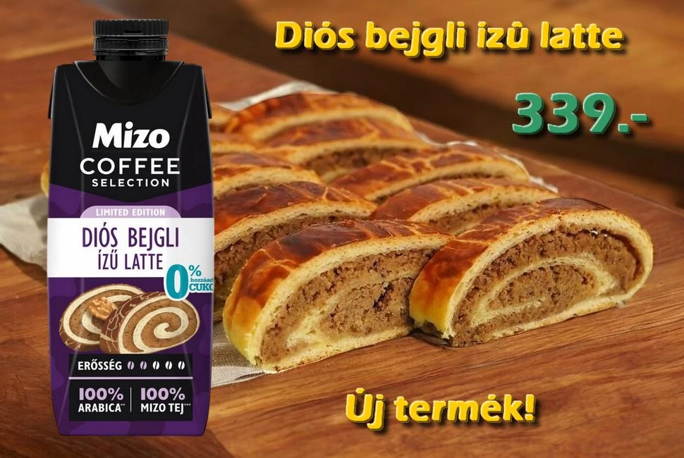 Diós bejgli ízű latte