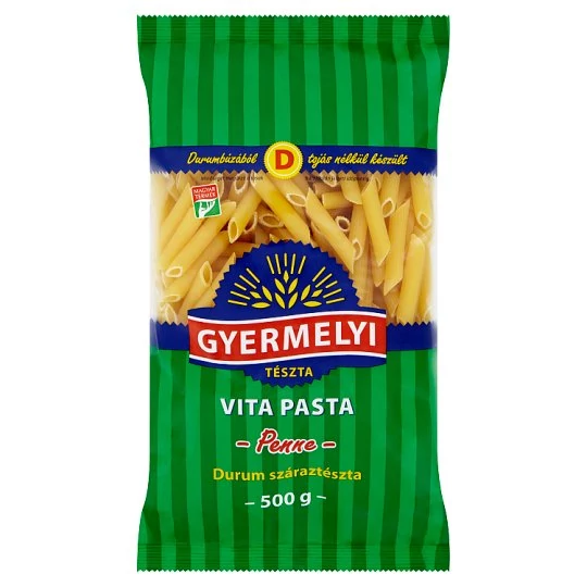 Gyermelyi tészta 500g penne Vita Pasta