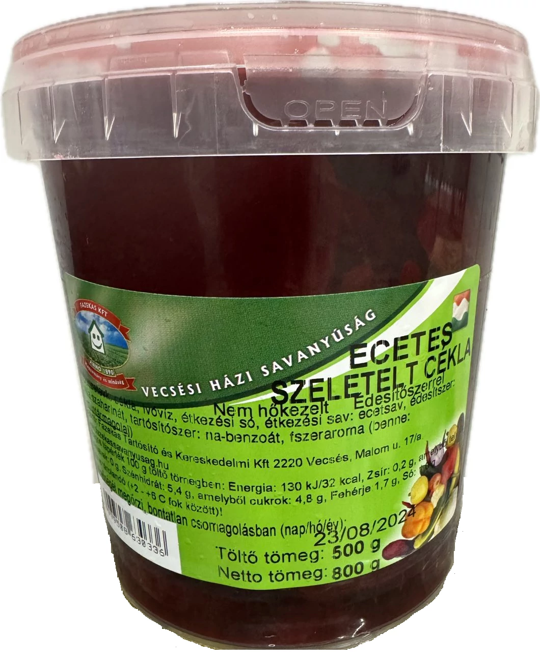 Fazekas ecetes cékla 500g (vödrös)