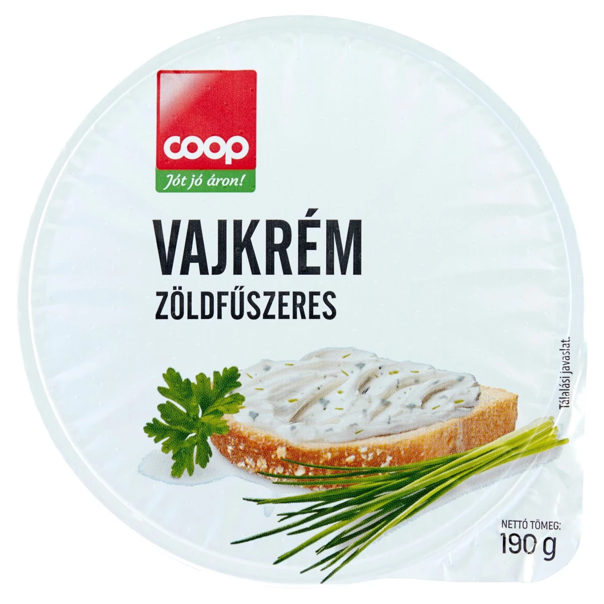 Coop vajkrém zöldfűszeres 190g