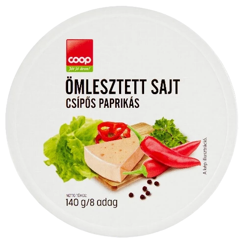 Coop kördobozos sajt csípőspaprikás 140g