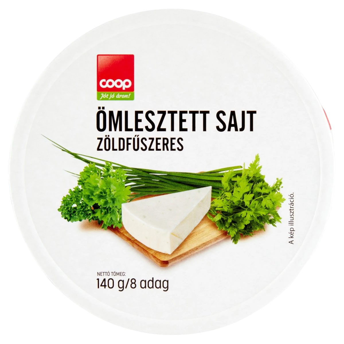 Coop kördobozos sajt zöldfűszeres 140g