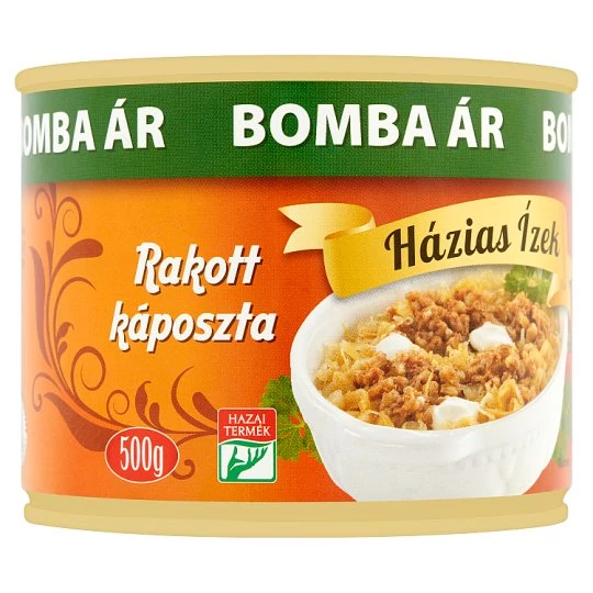 Házias ízek rakott káposzta 500g BOMBA ÁR