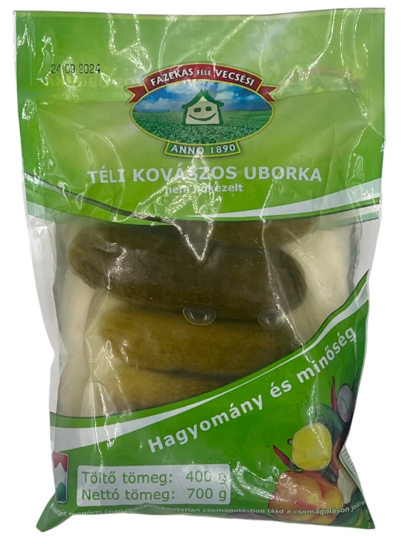 Fazekas kovászos uborka 400g (tasakos)