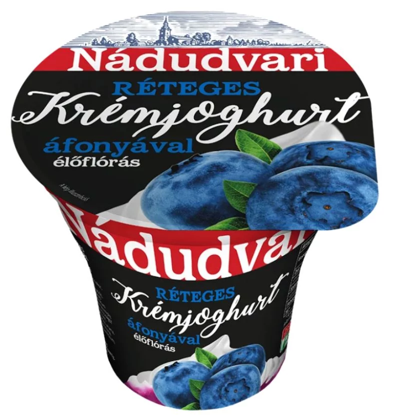 Nádudvari réteges krémjoghurt 180g áfonya