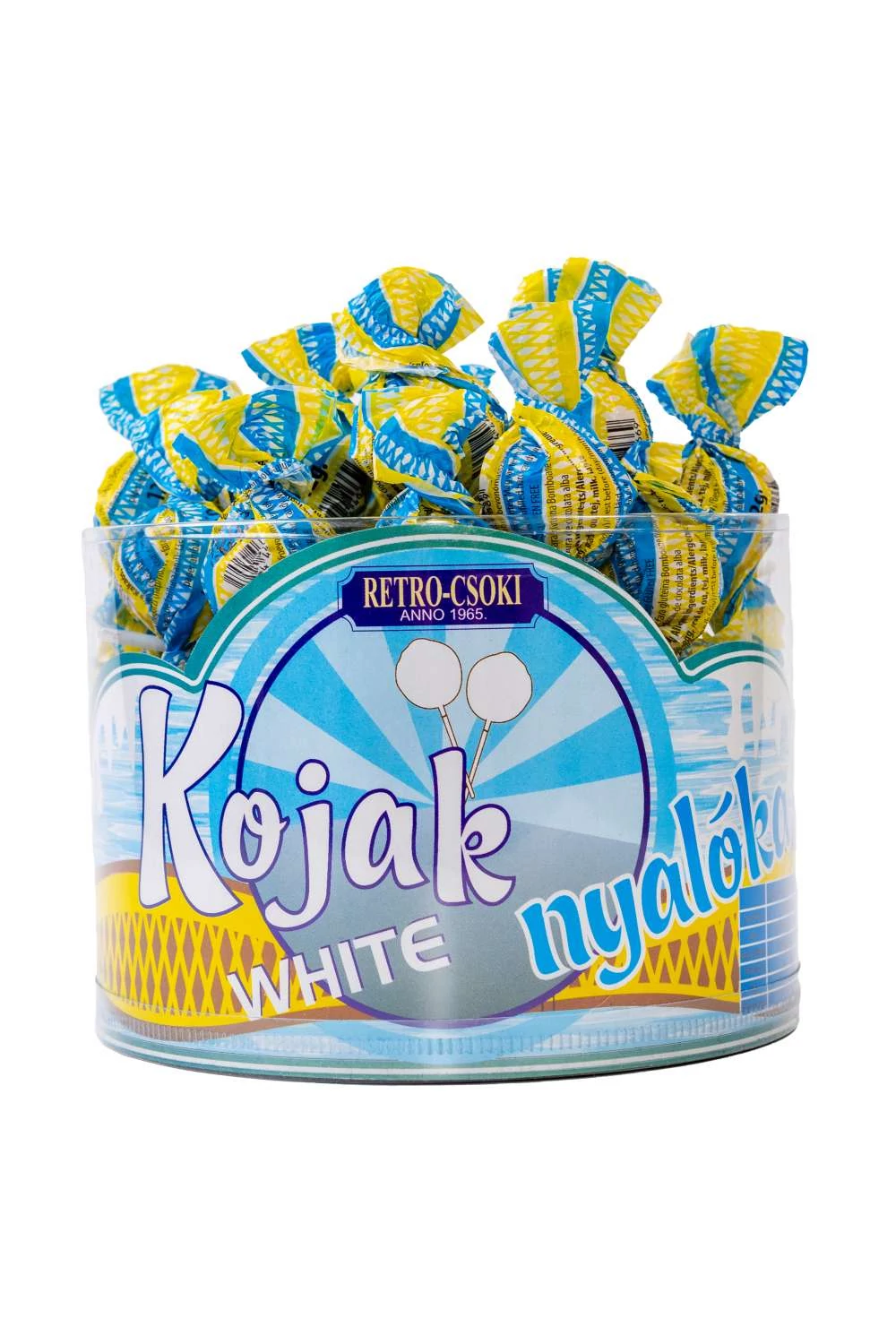 Retro kojak nyalóka 12g white