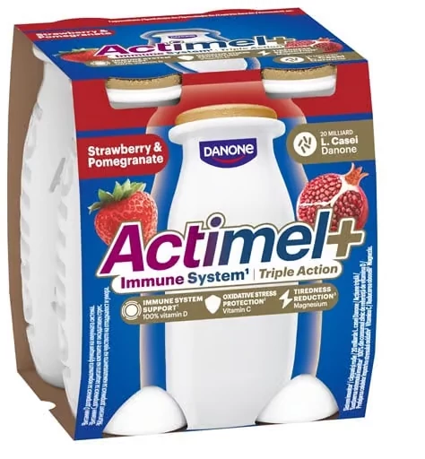 Danone Actimel 4x100g triple action - eper-gránátalma