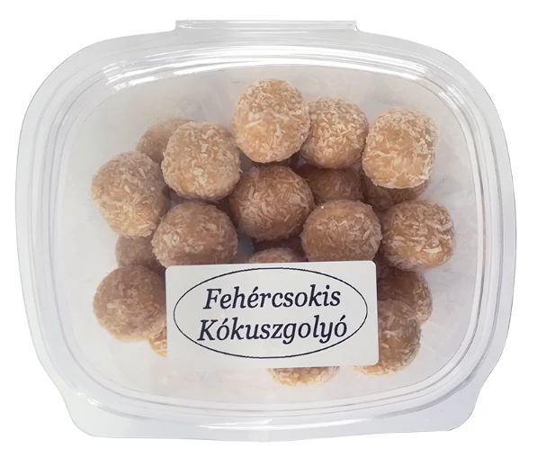 Kókuszgolyó 200g fehércsokis