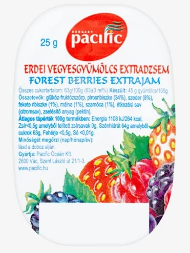 Pacific extra dzsem erdei gyümölcs 25g